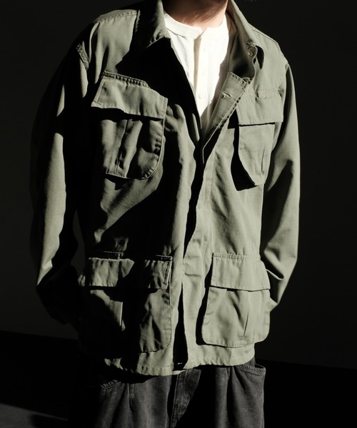 2AM(ツーエイエム)の「U.S MILITARY / ユーエスミリタリー US ARMY JUNGLE FATIGUE JACKET COMMERCIAL MODEL OZONE WASHED(ミリタリージャケット・メンズ・オリーブ/ブラック/カモフラージュ・LARGE/X-LARGE/SMALL/MEDIUM)」の17枚目の写真