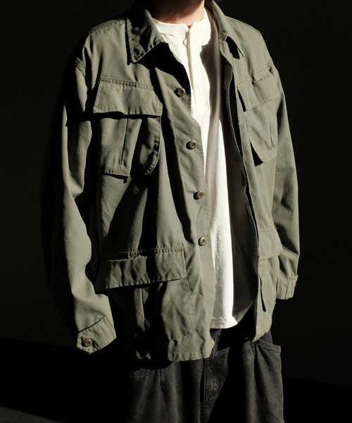2AM(ツーエイエム)の「U.S MILITARY / ユーエスミリタリー US ARMY JUNGLE FATIGUE JACKET COMMERCIAL MODEL OZONE WASHED(ミリタリージャケット・メンズ・オリーブ/ブラック/カモフラージュ・LARGE/X-LARGE/SMALL/MEDIUM)」の20枚目の写真