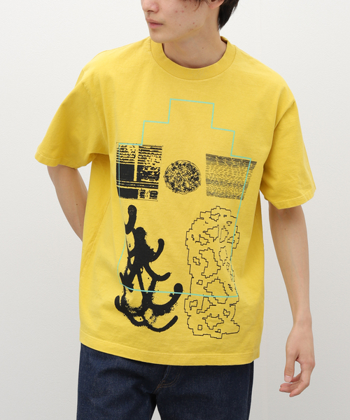 C.E(シーイー)の「【C.E / シーイー】OVERDYE FK Sheet9 T(Tシャツ/カットソー・メンズ・イエロー・LARGE/X-LARGE/MEDIUM)」の1枚目の写真
