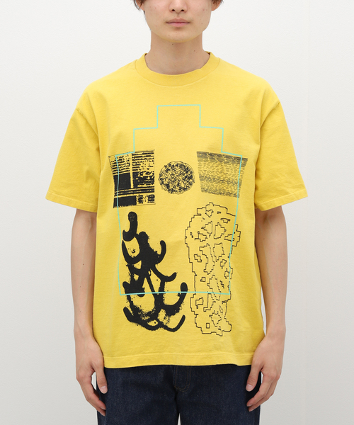 C.E(シーイー)の「【C.E / シーイー】OVERDYE FK Sheet9 T(Tシャツ/カットソー・メンズ・イエロー・LARGE/X-LARGE/MEDIUM)」の3枚目の写真