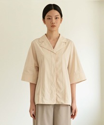 【MOHAN 】TOR ステッチ ロールアップ シャツ / TOR STITCH ROLL UP SHIRT