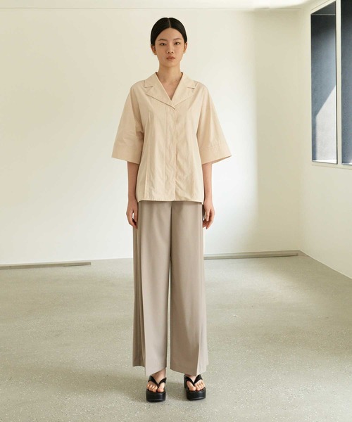 MOHAN(モハン)の「【MOHAN 】TOR ステッチ ロールアップ シャツ / TOR STITCH ROLL UP SHIRT(シャツ/ブラウス・レディース・ベージュ・FREE)」の6枚目の写真