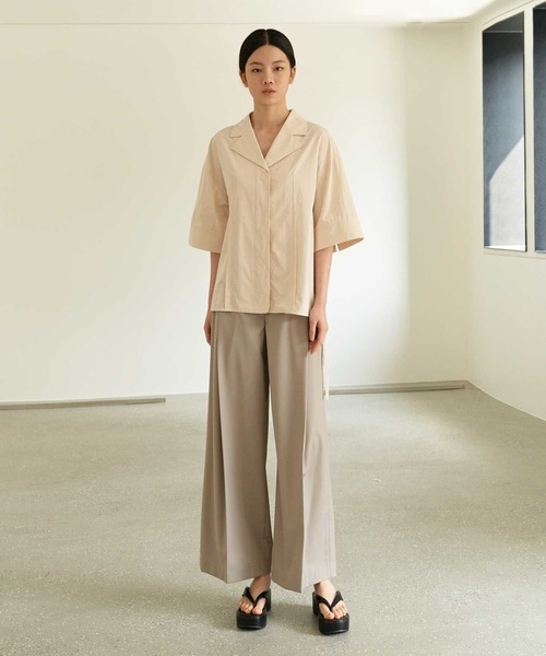 MOHAN(モハン)の「【MOHAN 】TOR ステッチ ロールアップ シャツ / TOR STITCH ROLL UP SHIRT(シャツ/ブラウス・レディース・ベージュ・FREE)」の10枚目の写真