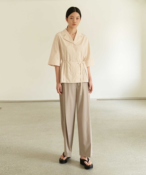 MOHAN(モハン)の「【MOHAN 】TOR ステッチ ロールアップ シャツ / TOR STITCH ROLL UP SHIRT(シャツ/ブラウス・レディース・ベージュ・FREE)」の11枚目の写真