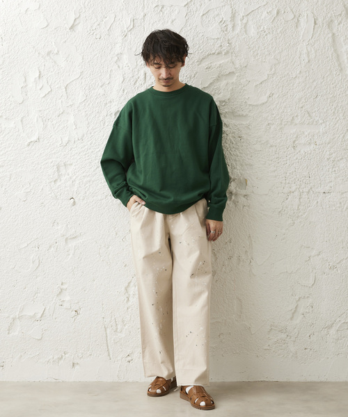 JOURNAL STANDARD relume(ジャーナルスタンダード レリューム)の「CALIFORNIA UPCYCLE クルーネックスウェット(スウェット・メンズ・ブラック系その他/ライトグレー/グリーン系その他/ダークブルー/ワイン・MEDIUM/LARGE)」の6枚目の写真