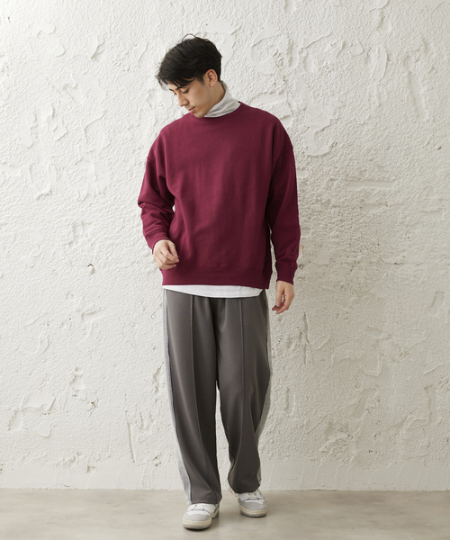 JOURNAL STANDARD relume(ジャーナルスタンダード レリューム)の「CALIFORNIA UPCYCLE クルーネックスウェット(スウェット・メンズ・ブラック系その他/ライトグレー/グリーン系その他/ダークブルー/ワイン・MEDIUM/LARGE)」の7枚目の写真