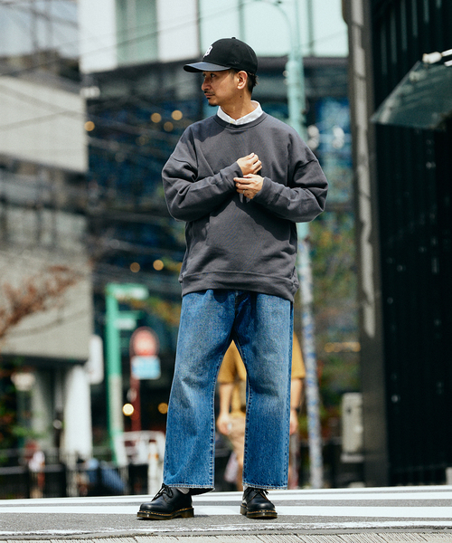 JOURNAL STANDARD relume(ジャーナルスタンダード レリューム)の「CALIFORNIA UPCYCLE クルーネックスウェット(スウェット・メンズ・ブラック系その他/ライトグレー/グリーン系その他/ダークブルー/ワイン・MEDIUM/LARGE)」の8枚目の写真