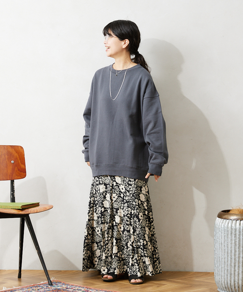 JOURNAL STANDARD relume(ジャーナルスタンダード レリューム)の「CALIFORNIA UPCYCLE クルーネックスウェット(スウェット・メンズ・ブラック系その他/ライトグレー/グリーン系その他/ダークブルー/ワイン・MEDIUM/LARGE)」の10枚目の写真