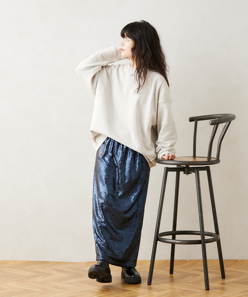 JOURNAL STANDARD relume(ジャーナルスタンダード レリューム)の「CALIFORNIA UPCYCLE クルーネックスウェット(スウェット・メンズ・ブラック系その他/ライトグレー/グリーン系その他/ダークブルー/ワイン・MEDIUM/LARGE)」の12枚目の写真