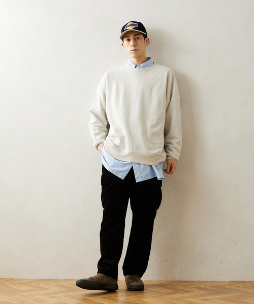 JOURNAL STANDARD relume(ジャーナルスタンダード レリューム)の「CALIFORNIA UPCYCLE クルーネックスウェット(スウェット・メンズ・ブラック系その他/ライトグレー/グリーン系その他/ダークブルー/ワイン・MEDIUM/LARGE)」の13枚目の写真