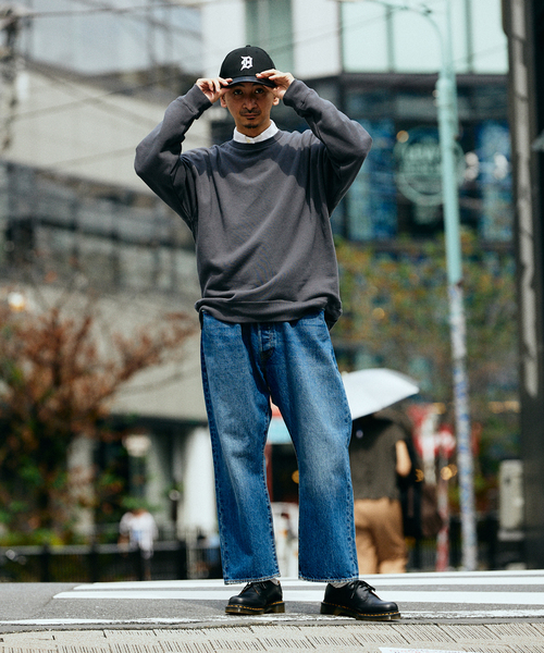 JOURNAL STANDARD relume(ジャーナルスタンダード レリューム)の「CALIFORNIA UPCYCLE クルーネックスウェット(スウェット・メンズ・ブラック系その他/ライトグレー/グリーン系その他/ダークブルー/ワイン・MEDIUM/LARGE)」の17枚目の写真