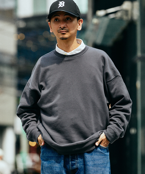 JOURNAL STANDARD relume(ジャーナルスタンダード レリューム)の「CALIFORNIA UPCYCLE クルーネックスウェット(スウェット・メンズ・ブラック系その他/ライトグレー/グリーン系その他/ダークブルー/ワイン・MEDIUM/LARGE)」の19枚目の写真