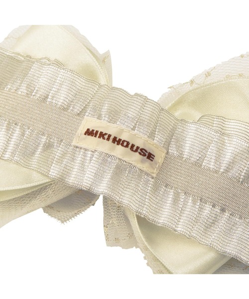 MIKI HOUSE（ミキハウス）の「ベビーヘアバンド（その他ベビー用品・キッズ・アイボリー・フリー（42-48cm））」の3枚目の写真