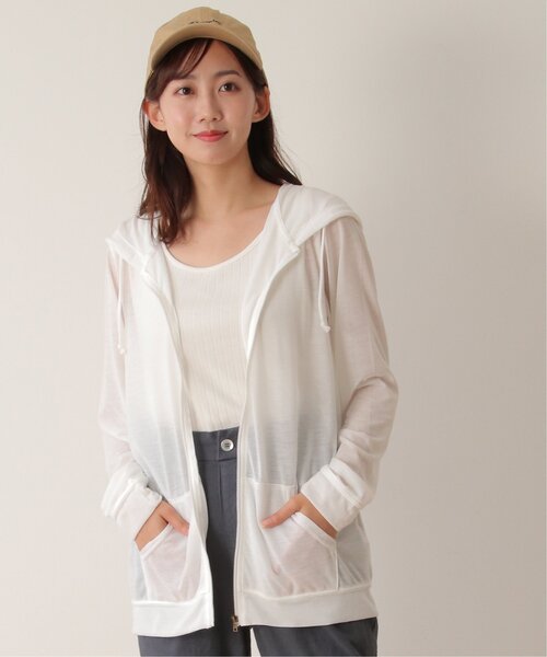 LBC（エルビーシー）の「UVパーカー L（パーカー・レディース・ライトグレー/ブラック/オフホワイト/オリーブ/ネイビー・L）」の14枚目の写真