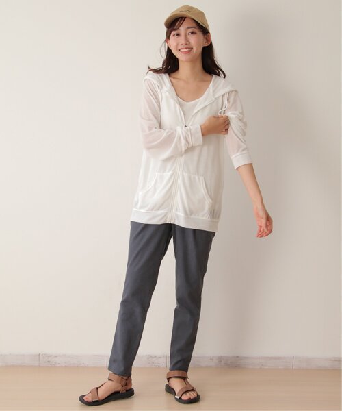 LBC（エルビーシー）の「UVパーカー L（パーカー・レディース・ライトグレー/ブラック/オフホワイト/オリーブ/ネイビー・L）」の19枚目の写真