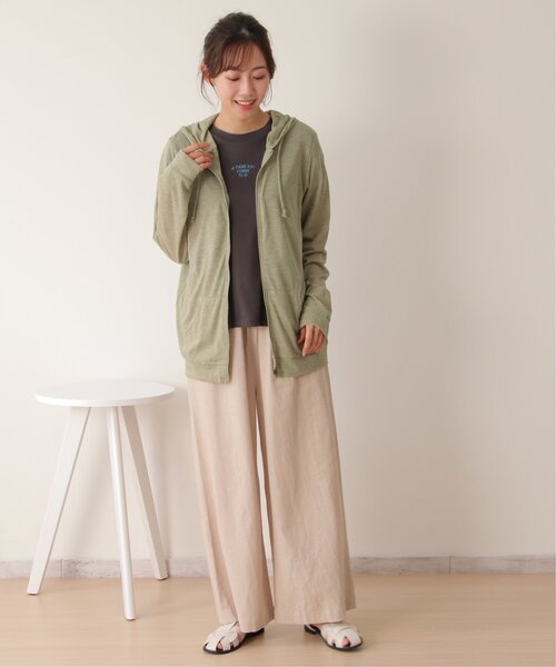 LBC（エルビーシー）の「UVパーカー L（パーカー・レディース・ライトグレー/ブラック/オフホワイト/オリーブ/ネイビー・L）」の22枚目の写真