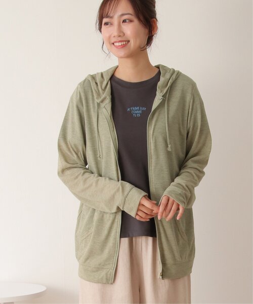 LBC（エルビーシー）の「UVパーカー L（パーカー・レディース・ライトグレー/ブラック/オフホワイト/オリーブ/ネイビー・L）」の6枚目の写真