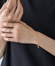 Pierrot（ピエロ）の「【silver925】2連チェーンブレスレット（ブレスレット）」