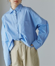 NANO universe | WEB限定 パールボタンクロップドシャツ(シャツ/ブラウス)