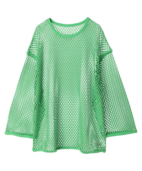 earth music&ecology(アースミュージックアンドエコロジー)の「メッシュチュニック(チュニック・レディース・ブラック/オフホワイト/ブルー/グリーン系その他3・FREE)」の3枚目の写真
