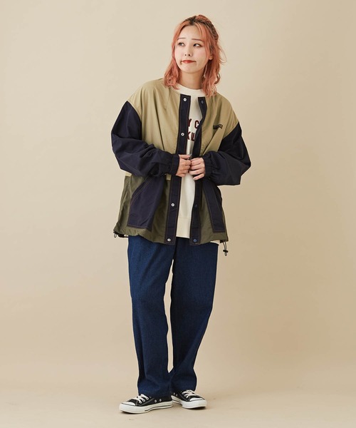 CUBE SUGAR（キューブシュガー）の「8.6オンスデニムワークパンツ（デニムパンツ・レディース・インディゴブルー・M）」の3枚目の写真