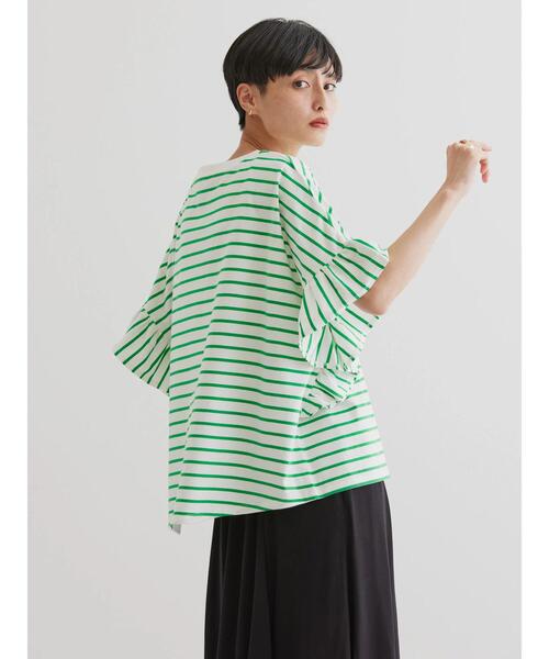 AMERICAN HOLIC(アメリカンホリック)の「袖フリルカットプルオーバー(Tシャツ/カットソー・レディース・ブラック系その他4/ネイビー/オフホワイト/グリーン系その他・M/L)」の11枚目の写真