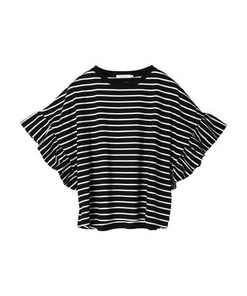 AMERICAN HOLIC(アメリカンホリック)の「袖フリルカットプルオーバー(Tシャツ/カットソー・レディース・ブラック系その他4/ネイビー/オフホワイト/グリーン系その他・M/L)」の18枚目の写真