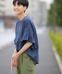 AMERICAN HOLIC | 袖フリルカットプルオーバー(Tシャツ/カットソー)