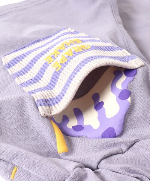 BREEZE（ブリーズ）の「【セットアップ対応】シェイクポケットパンツ_4分丈（その他パンツ・キッズ・ライム/チャコール/ピンク/パープル・120/130/140/110/100/90/80）」の8枚目の写真