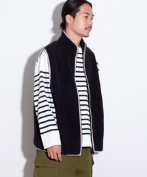 GLOSTER | 【GLOSTER/グロスター】フリース配色ベスト ジップアップ(ベスト)