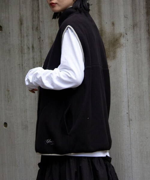 GLOSTER(グロスター)の「【GLOSTER/グロスター】フリース配色ベスト ジップアップ(ベスト・メンズ・ブラウン/ブラック/グレイッシュベージュ・S/M/L)」の22枚目の写真