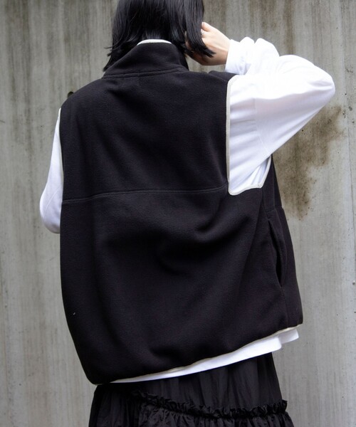 GLOSTER(グロスター)の「【GLOSTER/グロスター】フリース配色ベスト ジップアップ(ベスト・メンズ・ブラウン/ブラック/グレイッシュベージュ・S/M/L)」の21枚目の写真