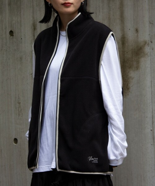 GLOSTER(グロスター)の「【GLOSTER/グロスター】フリース配色ベスト ジップアップ(ベスト・メンズ・ブラウン/ブラック/グレイッシュベージュ・S/M/L)」の19枚目の写真