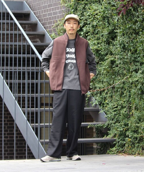 GLOSTER(グロスター)の「【GLOSTER/グロスター】フリース配色ベスト ジップアップ(ベスト・メンズ・ブラウン/ブラック/グレイッシュベージュ・S/M/L)」の15枚目の写真