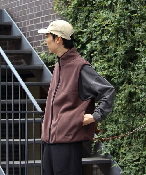 GLOSTER(グロスター)の「【GLOSTER/グロスター】フリース配色ベスト ジップアップ(ベスト・メンズ・ブラウン/ブラック/グレイッシュベージュ・S/M/L)」の9枚目の写真