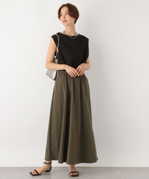 LEPSIM(レプシィム)の「ショルダータックノースリ2 964229(Tシャツ/カットソー・レディース・ブラック/ブラウン/ブラック×ホワイト/オフホワイト・FREE)」の20枚目の写真