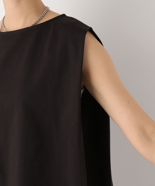 LEPSIM(レプシィム)の「ショルダータックノースリ2 964229(Tシャツ/カットソー・レディース・ブラック/ブラウン/ブラック×ホワイト/オフホワイト・FREE)」の21枚目の写真