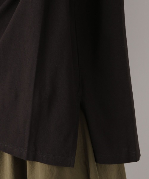 LEPSIM(レプシィム)の「ショルダータックノースリ2 964229(Tシャツ/カットソー・レディース・ブラック/ブラウン/ブラック×ホワイト/オフホワイト・FREE)」の6枚目の写真