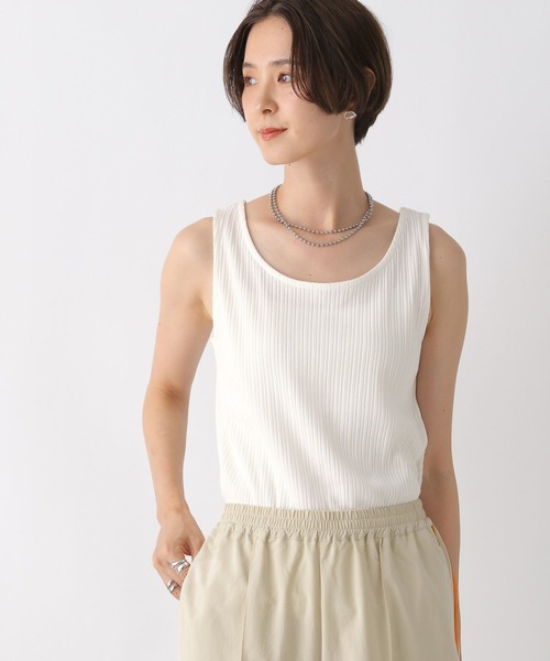 LEPSIM（レプシィム）の「2P2WAYデザイン5分袖ブラウス　963311（シャツ/ブラウス・レディース・グリーン/キャメル/ブラック/オフホワイト・FREE）」の9枚目の写真