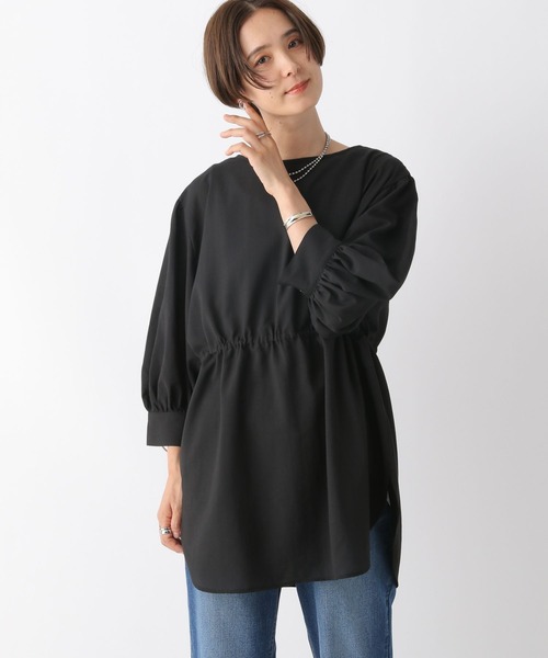 LEPSIM（レプシィム）の「2P2WAYデザイン5分袖ブラウス　963311（シャツ/ブラウス・レディース・グリーン/キャメル/ブラック/オフホワイト・FREE）」の11枚目の写真