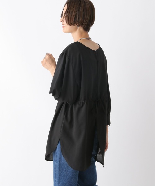 LEPSIM（レプシィム）の「2P2WAYデザイン5分袖ブラウス　963311（シャツ/ブラウス・レディース・グリーン/キャメル/ブラック/オフホワイト・FREE）」の12枚目の写真