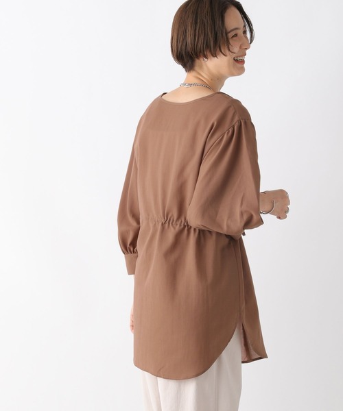 LEPSIM（レプシィム）の「2P2WAYデザイン5分袖ブラウス　963311（シャツ/ブラウス・レディース・グリーン/キャメル/ブラック/オフホワイト・FREE）」の20枚目の写真