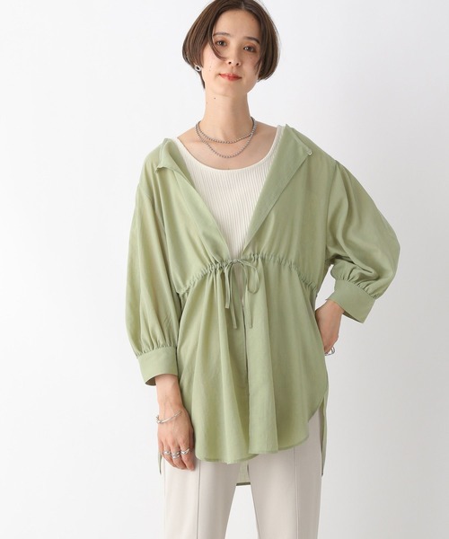 LEPSIM（レプシィム）の「2P2WAYデザイン5分袖ブラウス　963311（シャツ/ブラウス・レディース・グリーン/キャメル/ブラック/オフホワイト・FREE）」の22枚目の写真