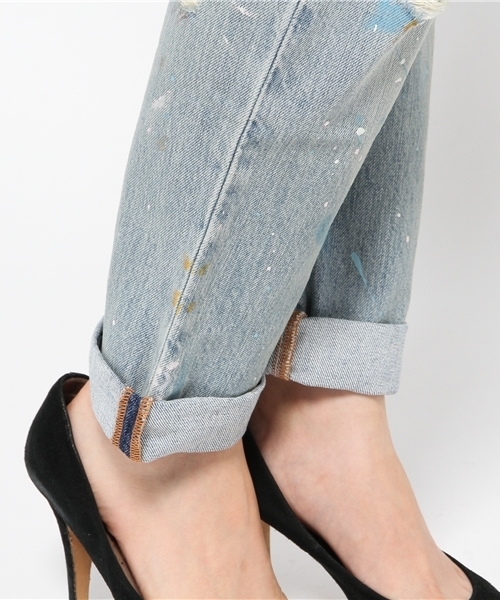 Denim & Supply Ralph Lauren（デニムアンドサプライラルフローレン）の「Bloomfield ボーイフレンド ジーンズ（デニムパンツ・レディース・ブルー・25/28/24/29/26/27）」の18枚目の写真