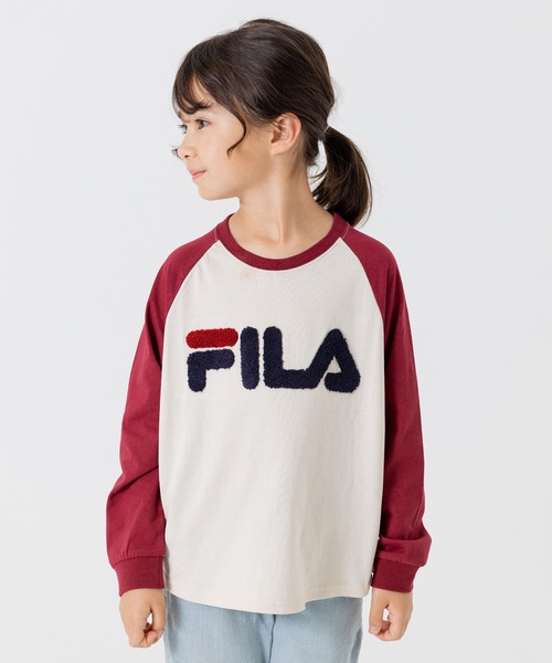 FILA(フィラ)の「FILA / フィラ ロゴ長袖Tシャツ(Tシャツ/カットソー・キッズ・F/D/C/H/G/B/E/A/I・80cm/130cm/110cm/120cm/90cm/100cm)」の6枚目の写真