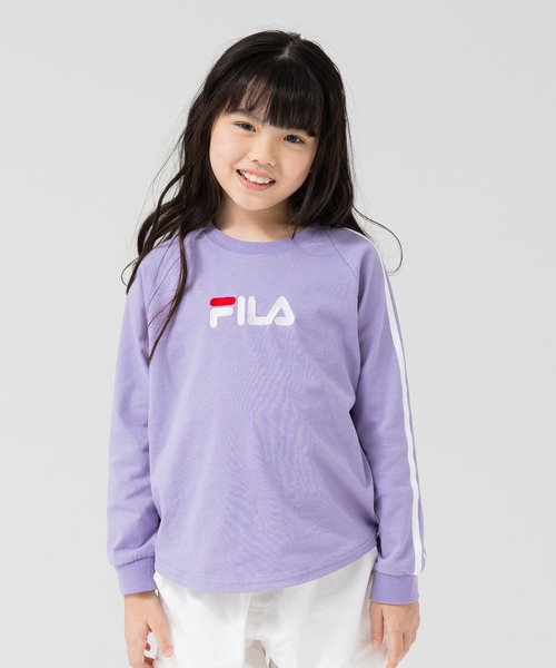 FILA(フィラ)の「FILA / フィラ ロゴ長袖Tシャツ(Tシャツ/カットソー・キッズ・F/D/C/H/G/B/E/A/I・80cm/130cm/110cm/120cm/90cm/100cm)」の8枚目の写真