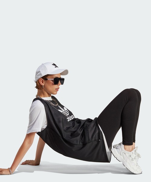 adidas（アディダス）の「アディカラー エッセンシャルズ レギンス / アディダスオリジナルス adidas Originals（レギンス/スパッツ・レディース・ブラック・XX-LARGE/X-LARGE/SMALL/X-SMALL/MEDIUM/LARGE）」の3枚目の写真