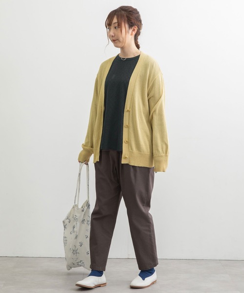 POU DOU DOU（プードゥドゥ）の「マシーンウォッシャブルVネックカーディガン（カーディガン/ボレロ・レディース・ブルー/イエロー/ブラック・3）」の22枚目の写真