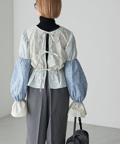 forksy.（フォルクシー）の「【forksy.】花柄パッチワークブラウス