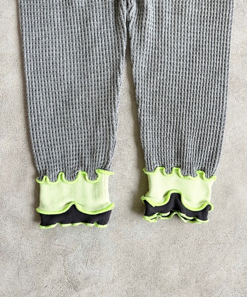 HOGAN RANCH WEAR(ホーガンランチウエア)の「ワッフルメローリブレギンス(80~140cm)(レギンス/スパッツ・キッズ・杢グレー/ブラウン・150/90/140/130/120/100/110)」の6枚目の写真